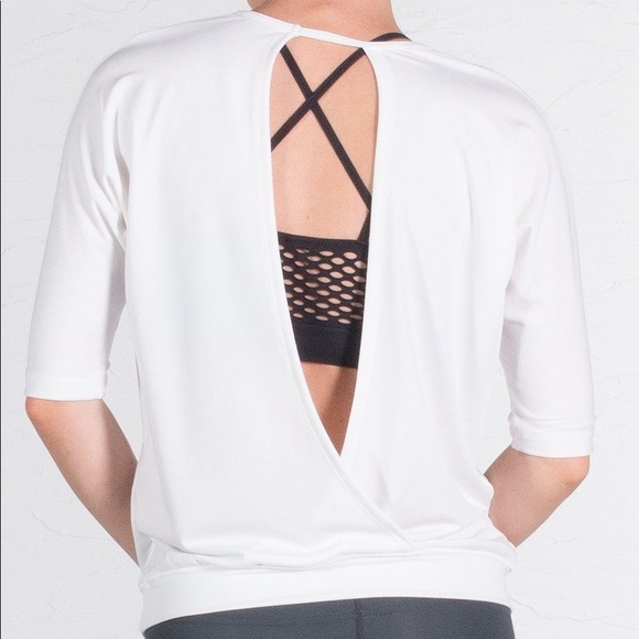 Eagle Rock Werkshop Tops - Werkshop Open Back Dolman Top | White | M